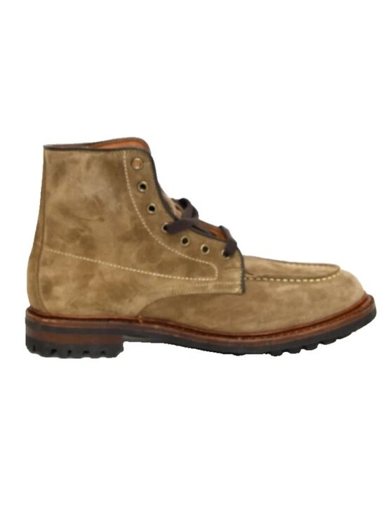 New! ALLEN EDMONDS Carter Moc Toe Weatherproof Boot Brown Suede 8 D DD464A 6700 main image 6